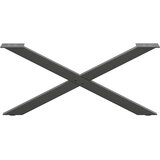  Noge za klub stolić u obliku slova X, 2 kom, antracit, 70 x (30-31) cm, čelik | Shoptok.si