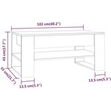  Stolić za kavu boja betona 102 x 55 x 45 cm konstruirano drvo | shoptok.hr