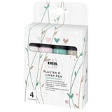  Pisala za pluster tehniko Chalky Moments KREUL / 4 kosi (Hobby liner) Cene