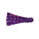 Kukadloo Girls' scarf - blue-purple sponges - 11cm Cene