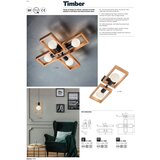  Redo 01-1968 - plafonsko svetlo TIMBER 2xE27/42W/230V bukva | Eponuda.com