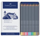  BOJE DRVENE-VODENE 12BOJA METALNA KUTIJA GOLDFABER AQUA FABER-CASTELL 114622 PASTELNE | Shoptok.si