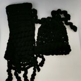 Kapa i šal ženski-crni C07010 | ePonuda.com