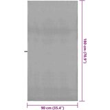 vidaXL Športne brisače 2 pcs Temno siva 90 x 180 cm | Shoptok.si