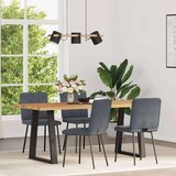 vidaXL Jedilni stoli 4 kosi temno siv žamet | Shoptok.si