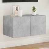  The Living Store Stenska TV omarica z LED lučkami betonsko siva 60x35x31 cm - TV Stenska Omarica, (21555567) Cene