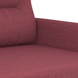  2-dijelni set sofa s jastucima crvena boja vina od tkanine | Eponuda.ba
