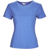 Tommy Hilfiger Majice s kratkimi rokavi 1985 SLIM SLUB C-NK SS Modra Cene