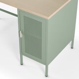 Marckeric Pisalna miza z mizno ploščo v hrastovem dekorju 60x120 cm Sayla – | Shoptok.si