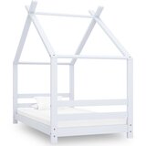 vidaXL otroški posteljni okvir bel iz trdne borovine 80x160 cm | Shoptok.si