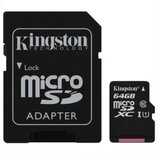 Kingston 64GB Micro class 10 100MB/s sa adapterom | ePonuda.com