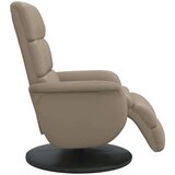  Naslonjač od umjetne kože s osloncem za noge boja cappuccina | shoptok.hr