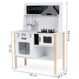 ECO TOYS EcoToys dječja drvena kuhinja s priborom i LED osvjetljenjem PLK537 | shoptok.hr