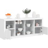 vidaXL Komoda s LED svjetlima bijela 163 x 37 x 67 cm Cijene