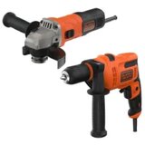  Black+Decker set brusilica 115mm 710W BEG010 i udarna bušilica 500W BEH200 | Eponuda.ba