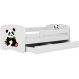  Drveni dječji krevet PANDA 2 s ladicom - 180x80 cm bijeli | shoptok.hr