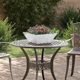  Vrtna saksija Srebrno 40 x 40 x 15 cm Cinkani čelik | shoptok.hr