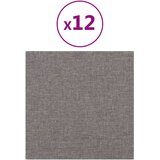  Zidna uzglavlja 12 pcs Svijetlo siva 30 x 30 cm tkanina | shoptok.hr