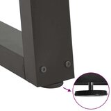  Noge jedilne mize V-oblika 2 kosa Antracit 50x(30-31,3)cm Jeklo | Shoptok.si