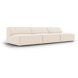 Micadoni Home Kremno bela žametna sedežna garnitura 240 cm Jodie – | Shoptok.si
