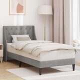  Okvir za krevet Svijetlo siva 90 x 200 cm Baršun - Svjetlosiva 90 x 200 cm | shoptok.hr