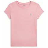 Polo Ralph Lauren Otroška bombažna kratka majica roza barva, 312941106001