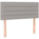  Krevet box spring s madracem LED svjetlosivi 100x200 cm tkanina | shoptok.hr