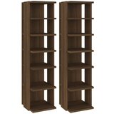  Stalci za cipele 2 kom smeđi hrast 27 5 x 27 x 102 cm drveni | shoptok.hr