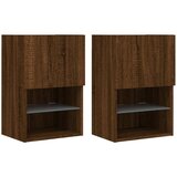Furnova TV omarica z LED lučkami 2 kosa rjavi hrast 40,5x30x60 cm, (21922621) | Shoptok.si