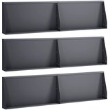  Zid za zadržavanje 6 kom. 80 x 12 x 40 cm Čelik Antracit | shoptok.hr