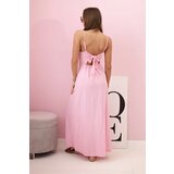 Kesi Women's strappy dress with flared hem light pink | ePonuda.com