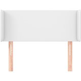  Uzglavlje s ušima bijelo 103x16x78/88 cm od umjetne kože | shoptok.hr