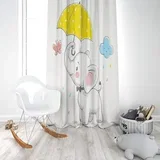 Dečiji draper slon na kiši (jedno krilo) - 140x250cm, D-022