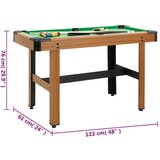 vidaXL Biljarski stol 122 x 61 x 76 cm smeđi | shoptok.hr