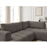 Bobochic Paris Sivorjava raztegljiva/s prostorom za shranjevanje kotna sedežna garnitura (desni kot/v obliki črke L) Fuji – | Shoptok.si