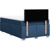  Krevet s oprugama i madracem plavi 120 x 200 cm od tkanine | shoptok.hr
