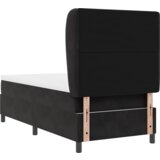 Box Spring Krevet s Madracem Crna 90x190 cm Baršun | shoptok.hr