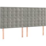  Okvir za krevet bez madraca svjetlosivi 140 x 190 cm baršunasti | shoptok.hr