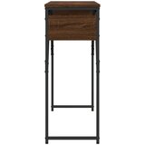  Konzolni stol s policama boja smeđeg hrasta 105x30x75 cm | shoptok.hr