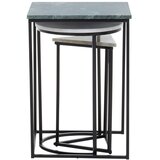 Premier Housewares Stranske mizice v kompletu 3 ks z marmorno mizno ploščo 40x40 cm Mandoli – Cene