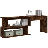  Kutni radni stol boja hrasta 200 x 50 x 76 cm konstruirano drvo Smeđa | Shoptok.si