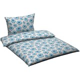 Esposa POSTELJNINA 200/200 cm saten modra, večbarvno, bela | Shoptok.si