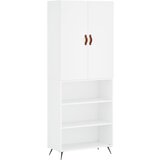 vidaXL Visoka omara bela 69,5x34x180 cm inženirski les, (20819194) | Shoptok.si