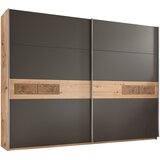 CARRYHOME OMARA Z DRSNIMI VRATI, barve grafita, barve hrasta | Shoptok.si