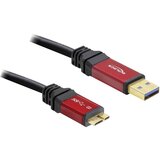 Delock USB 3.0 kabel [1x USB 3.2 gen. 1 vtič A (USB 3.0) - 1x USB 3.2 gen. 1 vtič mikro B (USB 3.0)] 3 m rdeča, črna pozlačeni konektorji, UL-certific, (20421517) | Shoptok.si