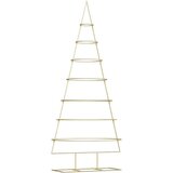 vidaXL Metalna božićna jelka Zlatno 210 cm Čelik s praškastim premazom | shoptok.hr