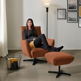 Dieter Knoll FOTELJ, opečnato rjava tekstil | Shoptok.si