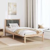  Okvir za krevet Tamno siva 90 x 200 cm tkanina | shoptok.hr