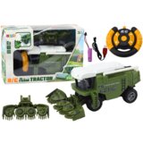Lean_Toys Kmetijski kombajn RC daljinsko voden kmetijski stroj zelene barve | Shoptok.si