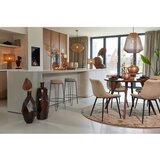 Light & Living Rjava okrogla jedilna miza z mizno ploščo iz akacije ø 120 cm Quenza – | Shoptok.si